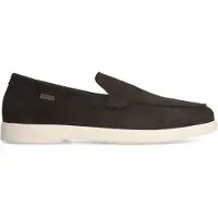Manfield Bruine suède loafers | Maat 42