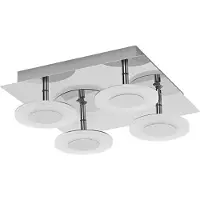 Ledvance Slimme plafondlamp Orbis Wave, dimbaar, chroom / zilver, Badkamer, Kunststof, Modern, Slimme plafondlamp