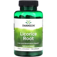 Swanson Health - Zoethoutwortel, 450 mg - 100 capsules