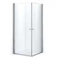Maxaro Zircon Essence Douchecabine | 100x100 cm Chroom Helder glas Draaideur Vierkant