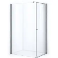 Maxaro Zircon Comfort Douchecabine | 110x90 cm Chroom Helder glas Draaideur Rechthoek