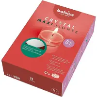 Bolsius - Maxi - Theelichten - 12 stuks per verpakking - Clear cup - Doos