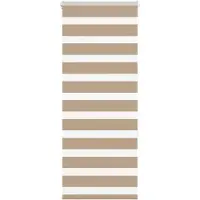 vidaXL Zebra Blind 55x150 cm stofbreedte 50,9 cm polyester zandbruin