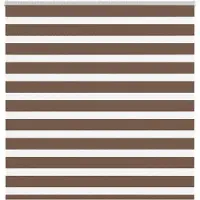 vidaXL Dubbele rolgordijn, bruin, 145x150 cm, stofbreedte 140,9 cm, polyester