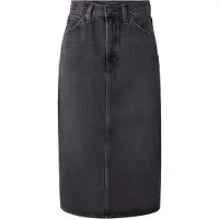 Levi's Rok 'High Rise Back Slit Skirt' black denim