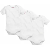 Schnizler romper korte mouw wit 3 stuks
