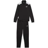 Puma Trainingspak lichtgrijs / zwart / wit