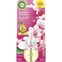 Air Wick Navulling Luchtverfrisser Kersenbloesem & Framboos, 6 × 19 ml – Met Essentiële Oliën, Limited Edition Lente- & Zomergeur, Tot 120 Dagen Frisheid, Navulling voor Automatische Geurverspreider