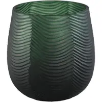 Ptmd Vaas Elichi - 20x20x20 cm - Glas - Groen