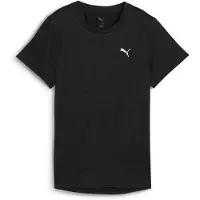 Puma Functioneel shirt 'Tad Essential' zwart gemêleerd / wit