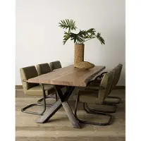 Tower Living Yunta Tree-trunk dining table 240x100 - top 6/3 (Naturel, 240x100x78cm)