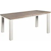 Tower Living Fleur - Dining table 180x90 - KD - square leg (Wit, 180x90x78cm)
