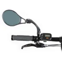 Mirage Spiegel voor hoge snelheden - lichtdimmend glas - verstelbaar en inklapbaar - zwart - 85x105mm