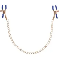 Sportsheets Cougar Tepelklemmen met Ketting - Goud