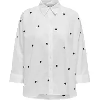 ONLY Blouse 'ONLNEW LINA' zwart / wit