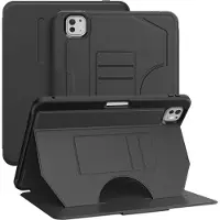 Mobigear Tablethoes geschikt voor Apple iPad Pro 11 Inch (2024) Hoes | Magnetic Folio Bookcase + Stylus Houder - Zwart