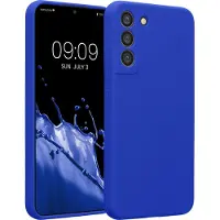 Kwmobile telefoonhoesje geschikt voor Samsung Galaxy S22 Plus - TPU backcover met siliconen coating - Smartphone case in Baltisch blauw