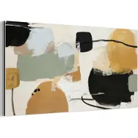 MuchoWow Aluminium schilderij 120x60 cm - Wanddecoratie metaal - Paint - Abstract - Kleuren - Metalen muurdecoratie woonkamer - Decoratie industrieel - Foto op dibond - Industriële accessoires slaapkamer