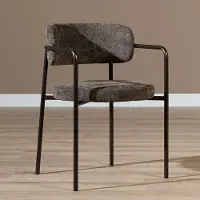 Livin24 Velvet eetkamerstoel Gio bruin
