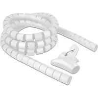 DeLOCK Spiral Hose with Pull-in Tool 2.5 m x 30 mm white