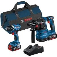 Bosch Professional GBH 18V-22 + GSR 18V-45 Combiset