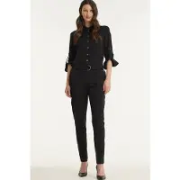 TQ-Amsterdam travelstof regular jumpsuit zwart female | Maat: XXXL