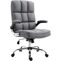 Mendler Bureaustoel -J21, bureaustoel executive, in hoogte verstelbaar ~ stof/textiel grijs