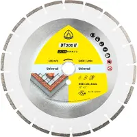 Klingspor 325350 DT 300 U Extra Diamanten doorslijpschijf Diameter 350 mm Boordiameter 25.4 mm Bouwmaterialen 1 stuk(s)