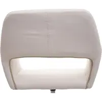 Mendler Set van 6 eetkamerstoelen -A50 IV, keukenstoel, retro in hoogte verstelbaar draaimechanisme ~ kunstleer crème, zwart onderstel