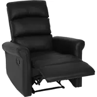Mendler TV fauteuil -J96, relaxfauteuil, verstelbare relaxfunctie kunstleer ~ zwart