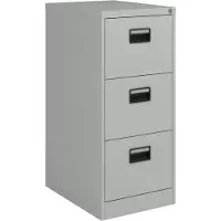 En.casa Ladekast Rääkkylä 103x45x62 cm staal met 3 lades grijs []