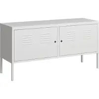En.casa Commode Pyhtää 118x40x60 cm staal wit mat []