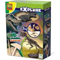 SES Creative Ausgrabung - Erkunden - T-Rex und Skelett - - One Size - Dinosaurier