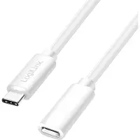 Logilink USB-C-kabel USB 2.0 USB-C stekker, USB-C bus 2.00 m Wit CU0221