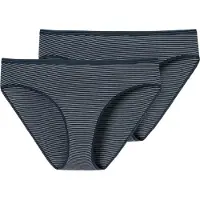 Schiesser Slip donkerblauw / wit