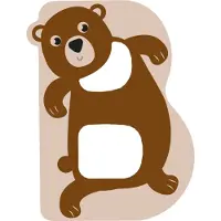 Small Foot Houten Dieren Kinderletter B