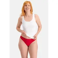 Bamboo Basics string Lola met bamboe (set van 3) rood female | Maat: XXL