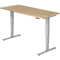 Hjh OFFICE PRO XDSM 19 S - 180 x 80 Eiken Tafelhoogte I Elektrisch in hoogte verstelbaar