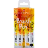 Ecoline Brush Pen set Geel | 5 kleuren