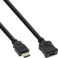 InLine HDMI-verlengkabel, HDMI High Speed, stekker/bus, 2m