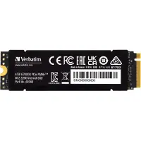 Verbatim Vi7000G SSD 4TB M.2 2280 PCIe Gen4 Interne Solid State Module met Koellichaam - Compatibel met PlayStation 5