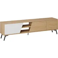 Skye Decor Tv-meubel 3 deuren en 2 vakken, eiken en wit decor, l180 cm fiona