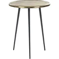 Beliani TELFER - Bijzettafel - Goud - Aluminium