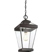 QUOIZEL LED Buiten Hanglamp Ravine | 1X E27 Max 60W | Dimbaar | Western Bronze