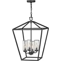 HINKLEY LED Buiten Hanglamp Alford Place | 4X E14 Max 40W | IP44 | Dimbaar | Museum Black