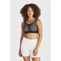 Swegmark level 4 sportbh Net Impact Force zwart female | Maat: E 90