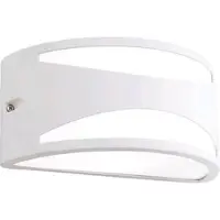 Orion Wandlamp buiten Shell, dimbaar, wit / opaal, Aluminium, Modern, Wandlamp buiten