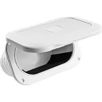 Nuova Rade Opbergluik voor accessoires, ovaal, met deksel - 111,5 x 177,5 x 73,5 mm - wit