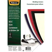Fellowes Inbindkaft Papier Zwart Pak van 100