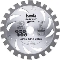 Kwb 587938 Hardmetaal-cirkelzaagblad 215 x 30 x 1.4 mm Aantal tanden: 30 1 stuk(s)